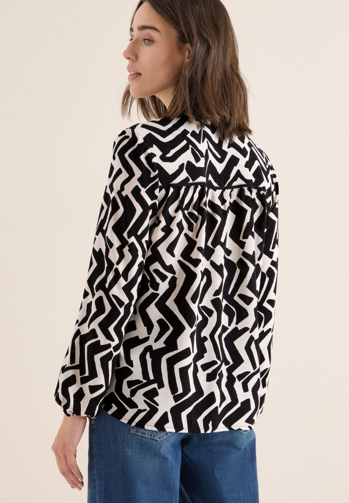 CECIL 2 Color Printed Blouse – Bild 3