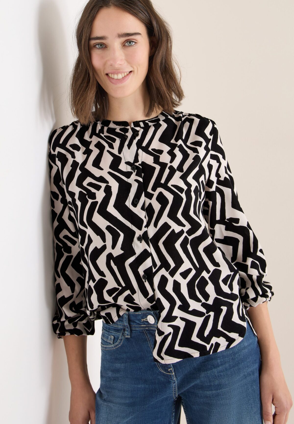 CECIL 2 Color Printed Blouse – Bild 6
