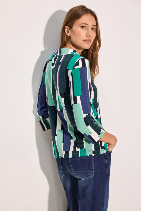 CECIL Big Print Funnel Neck Shirt – Bild 3
