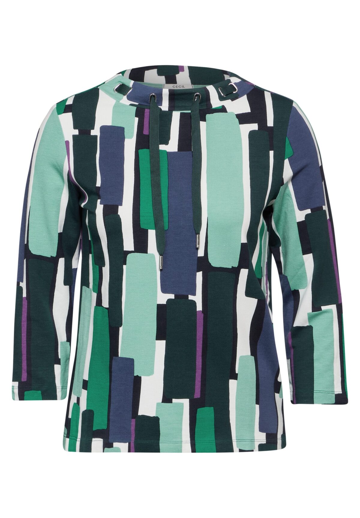 CECIL Big Print Funnel Neck Shirt – Bild 5