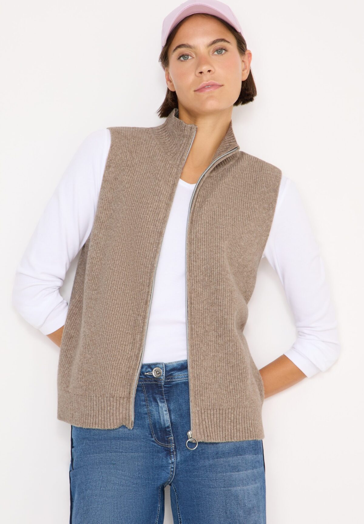 CECIL Cosy rib mix Vest – Bild 2