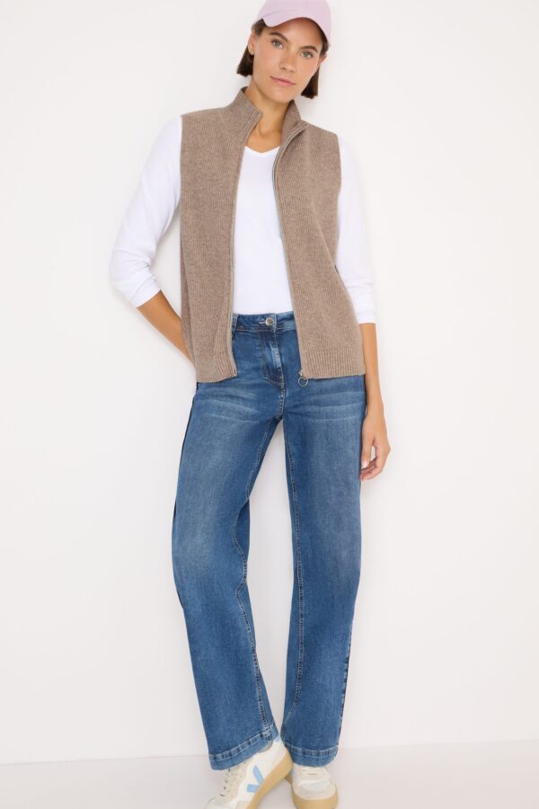 CECIL Cosy rib mix Vest – Bild 5