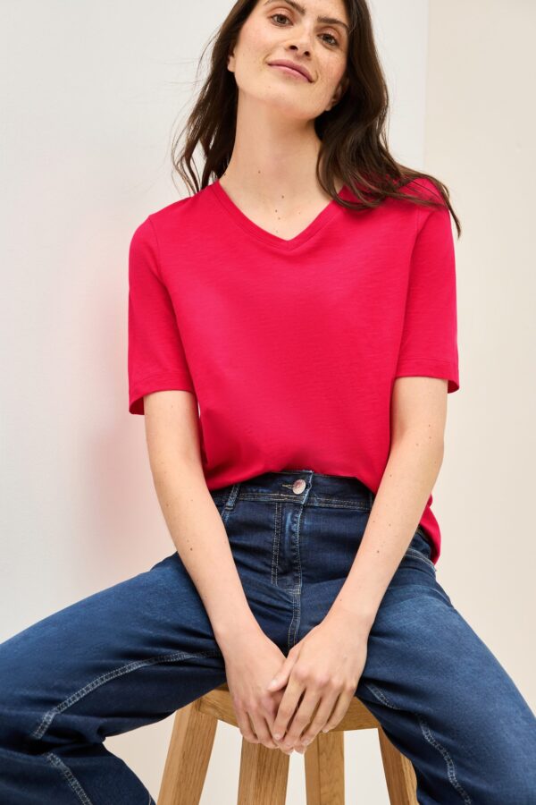 CECIL EXTRA_TOS Basic Solid V-Neck – Bild 6