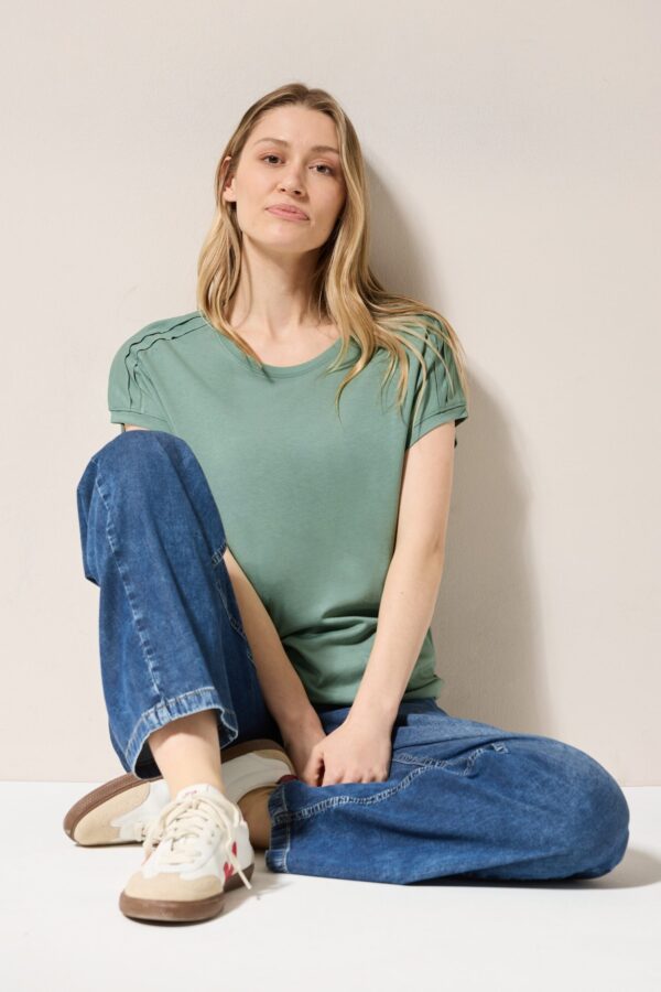 CECIL NOS Solid Deco Shoulder Shirt – Bild 6