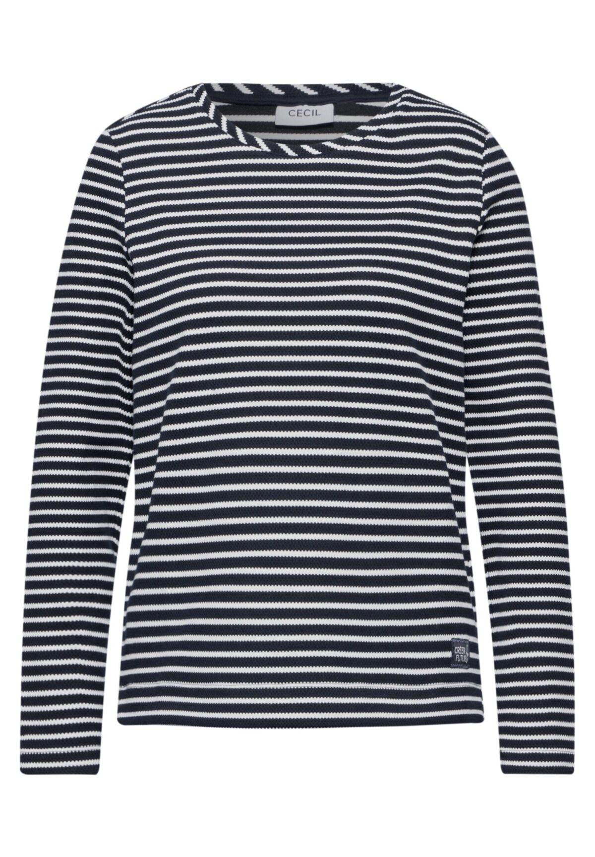 CECIL Striped Structure T-Shirt – Bild 4