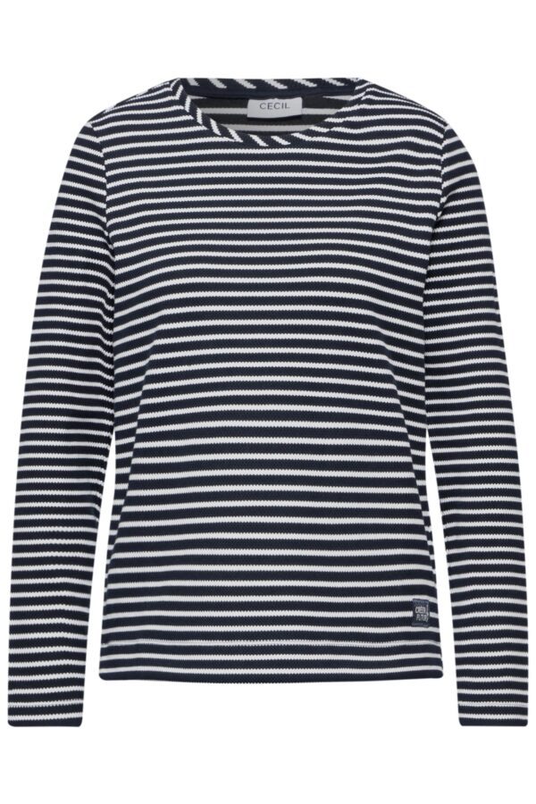 CECIL Striped Structure T-Shirt – Bild 4