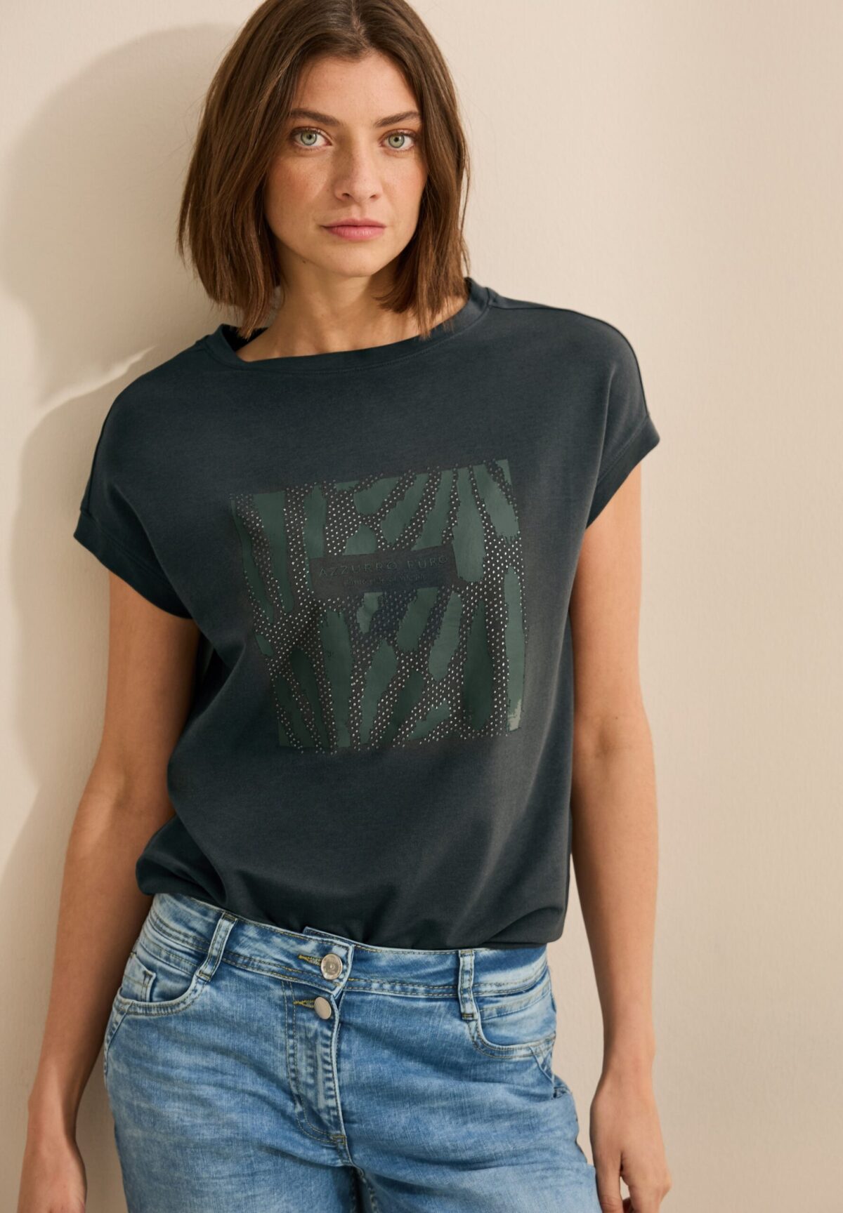 CECIL T-Shirt With Square FP – Bild 1