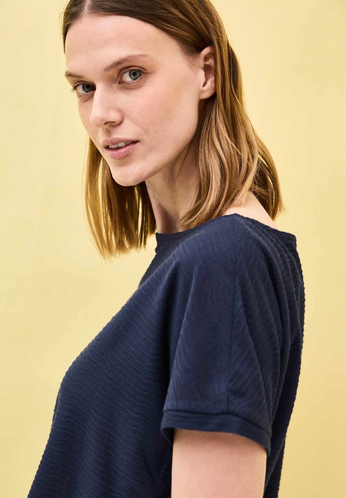 CECIL TOS Solid Structure T-Shirt – Bild 3