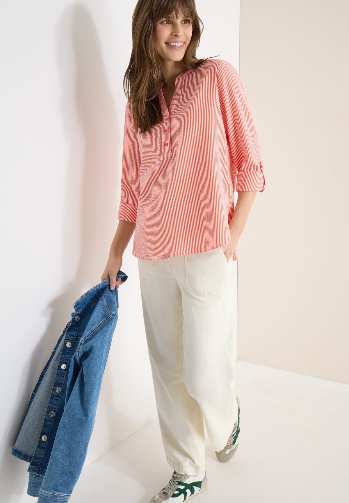 CECIL Seersucker Stripe Blouse – Bild 5