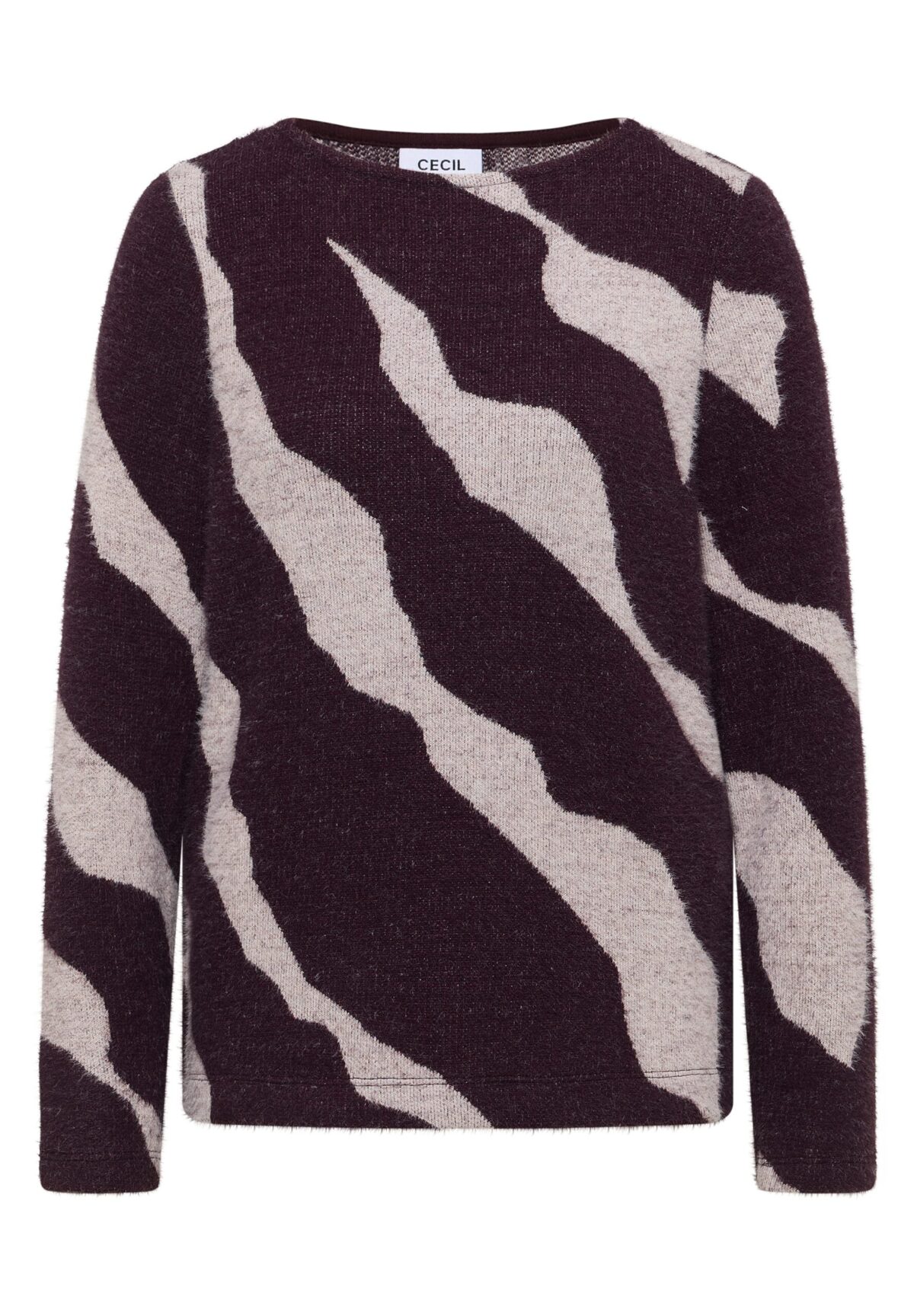 CECIL TOS Big AOP Feather Yarn T-Shi – Bild 1