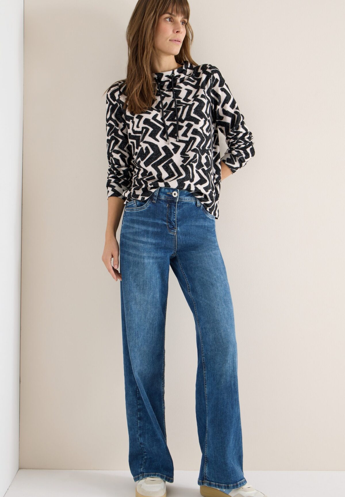 CECIL TOS Cosy AOP Funnel Neck – Bild 5