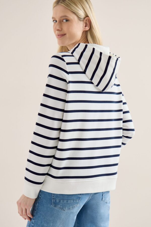 CECIL TOS Striped Hoody w. Chest Pri – Bild 3