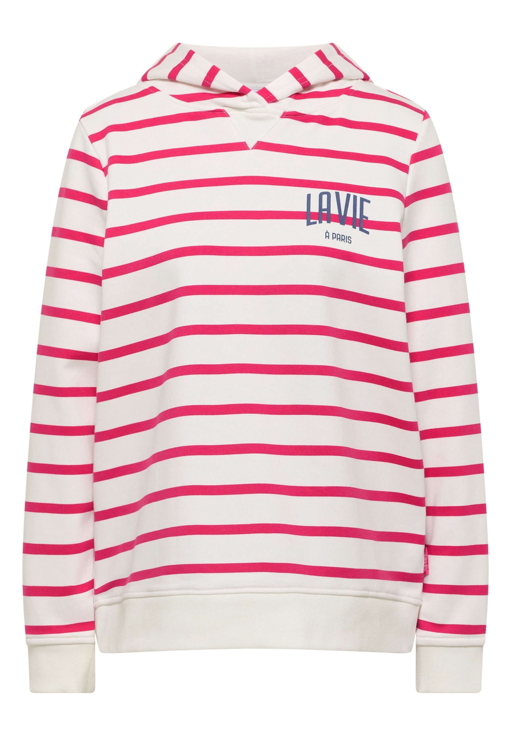 CECIL TOS Striped Hoody w. Chest Pri – Bild 1