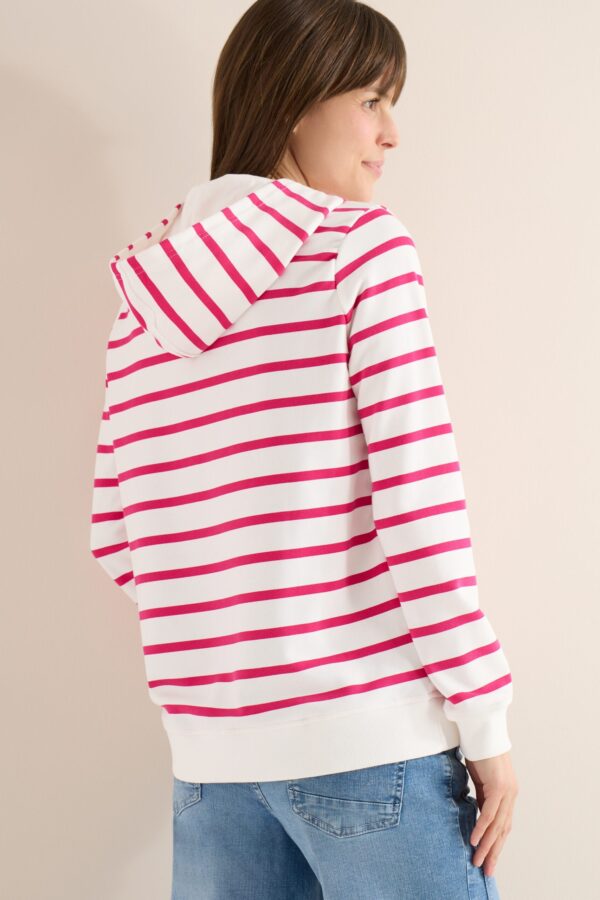 CECIL TOS Striped Hoody w. Chest Pri – Bild 3