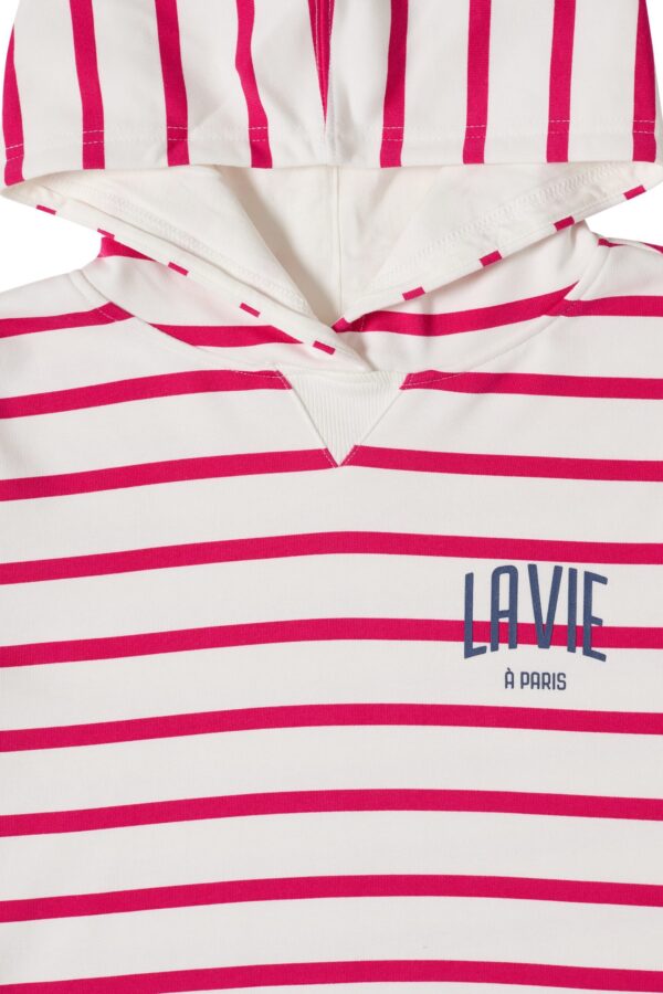 CECIL TOS Striped Hoody w. Chest Pri – Bild 4