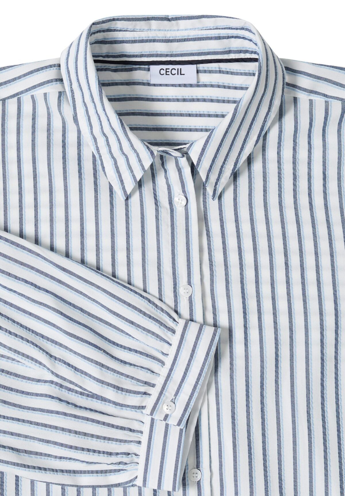 CECIL TOS Seersucker Multistripe Blo – Bild 4
