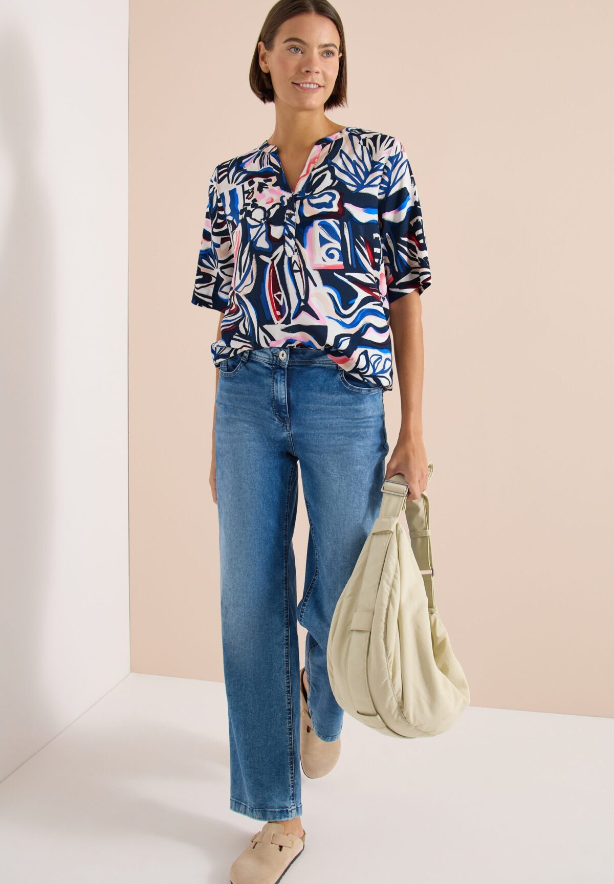 CECIL TOS Splitneck Print Blouse – Bild 1