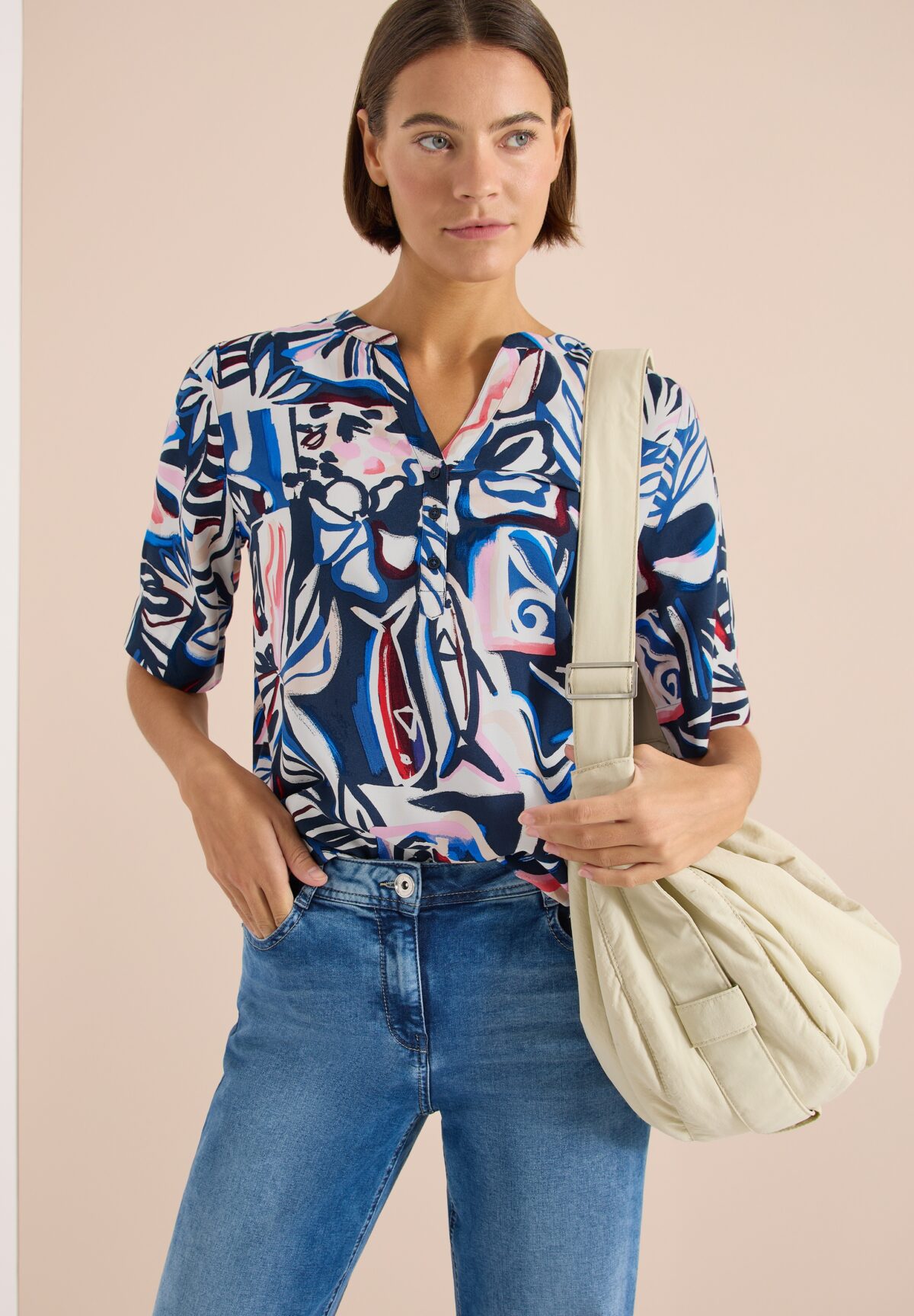 CECIL TOS Splitneck Print Blouse – Bild 2