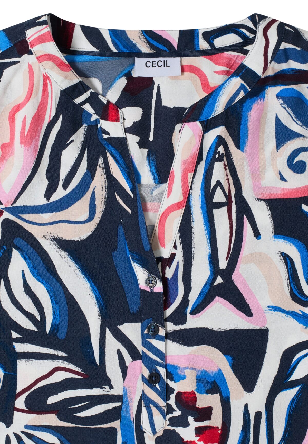CECIL TOS Splitneck Print Blouse – Bild 4