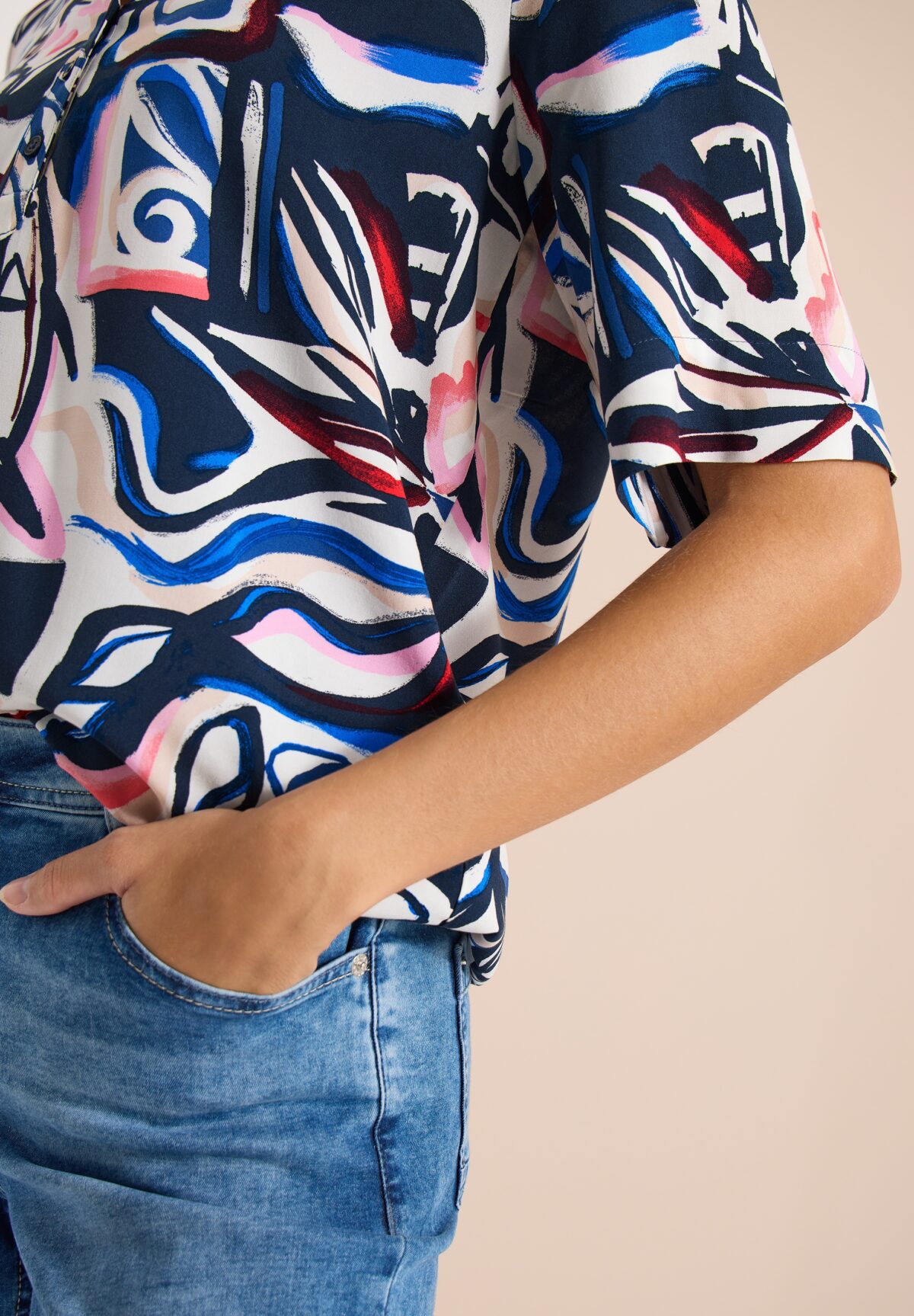 CECIL TOS Splitneck Print Blouse – Bild 5