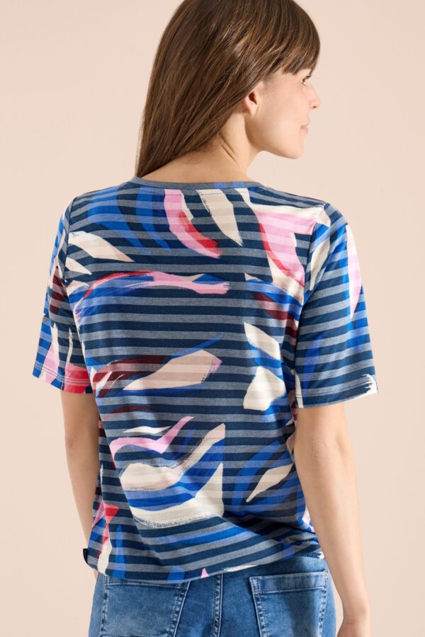 CECIL TOS Striped Burnout FP T-Shirt – Bild 5