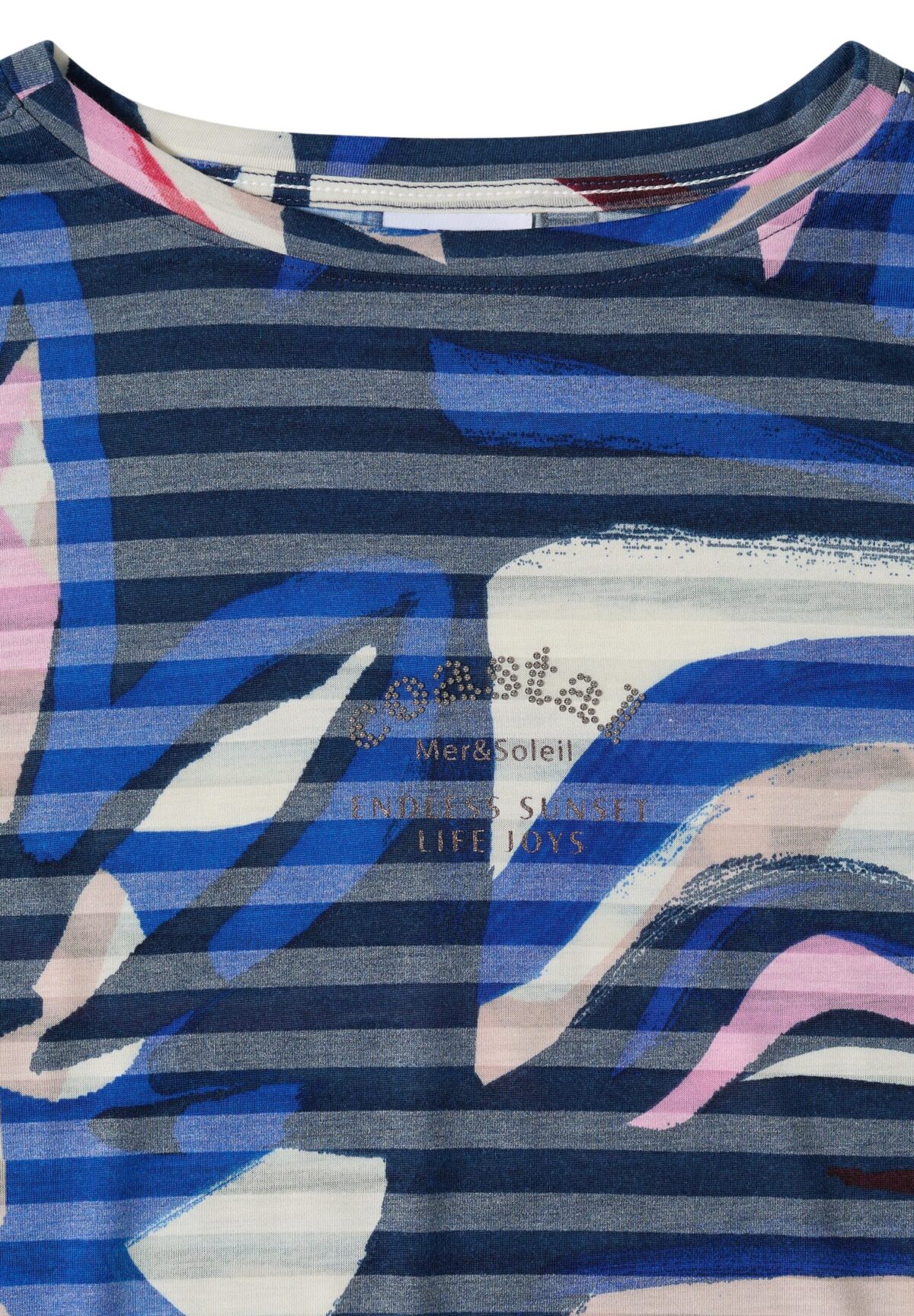 CECIL TOS Striped Burnout FP T-Shirt – Bild 6