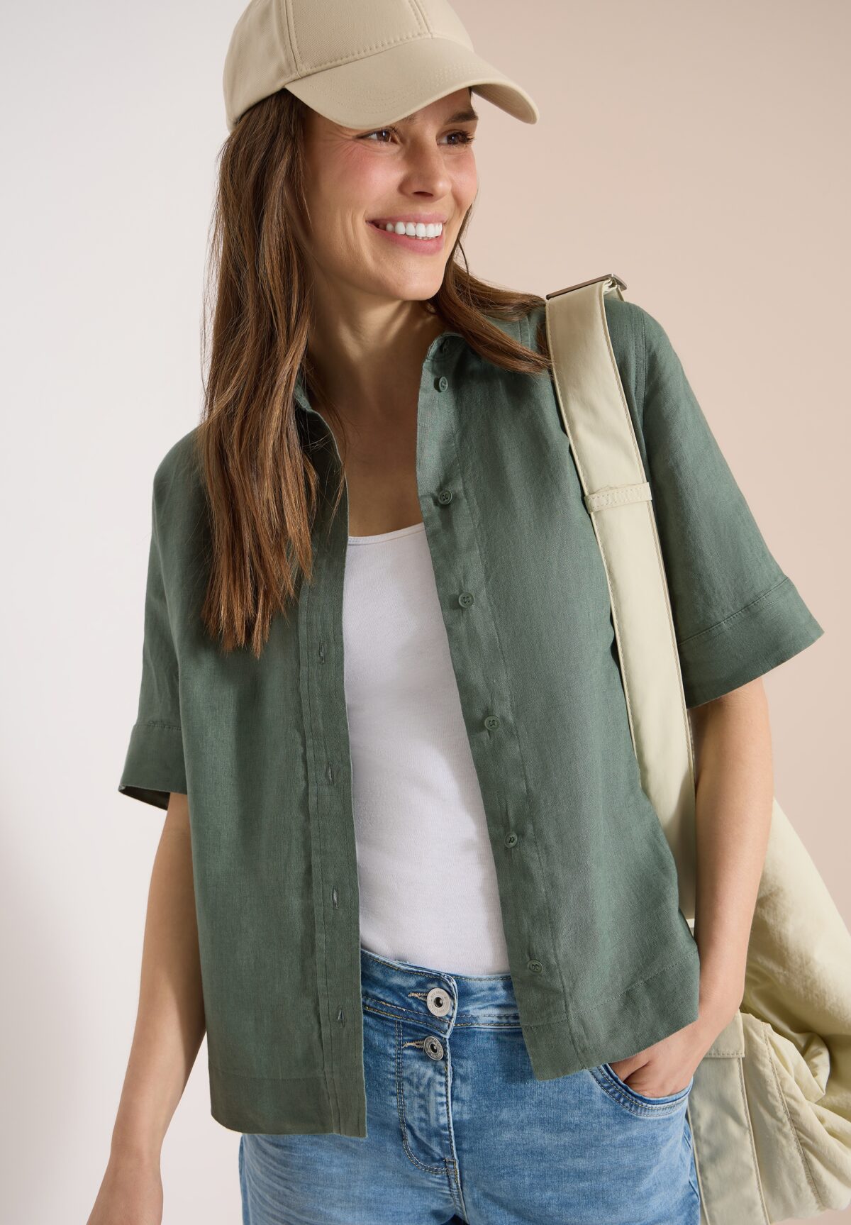 CECIL LINEN_ Solid Shirt Blouse – Bild 2