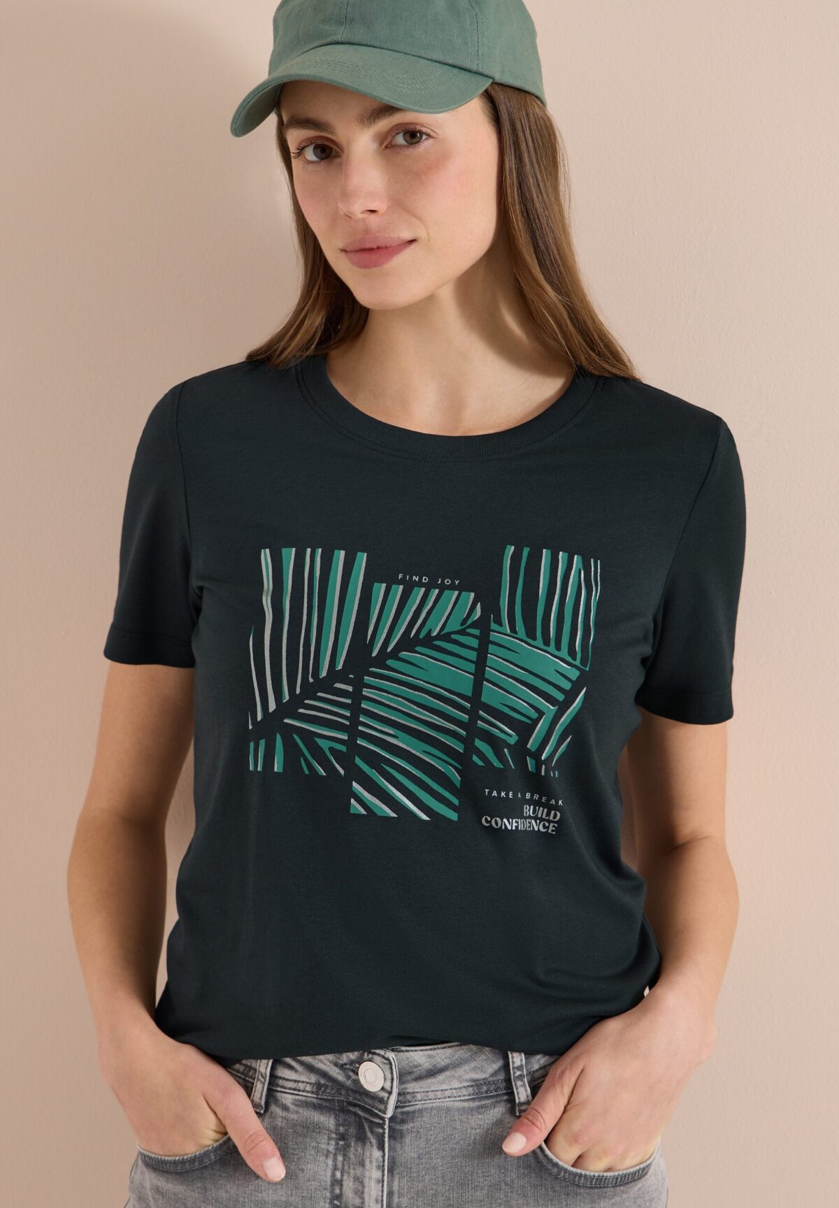 CECIL Leaves FP T-Shirt – Bild 2