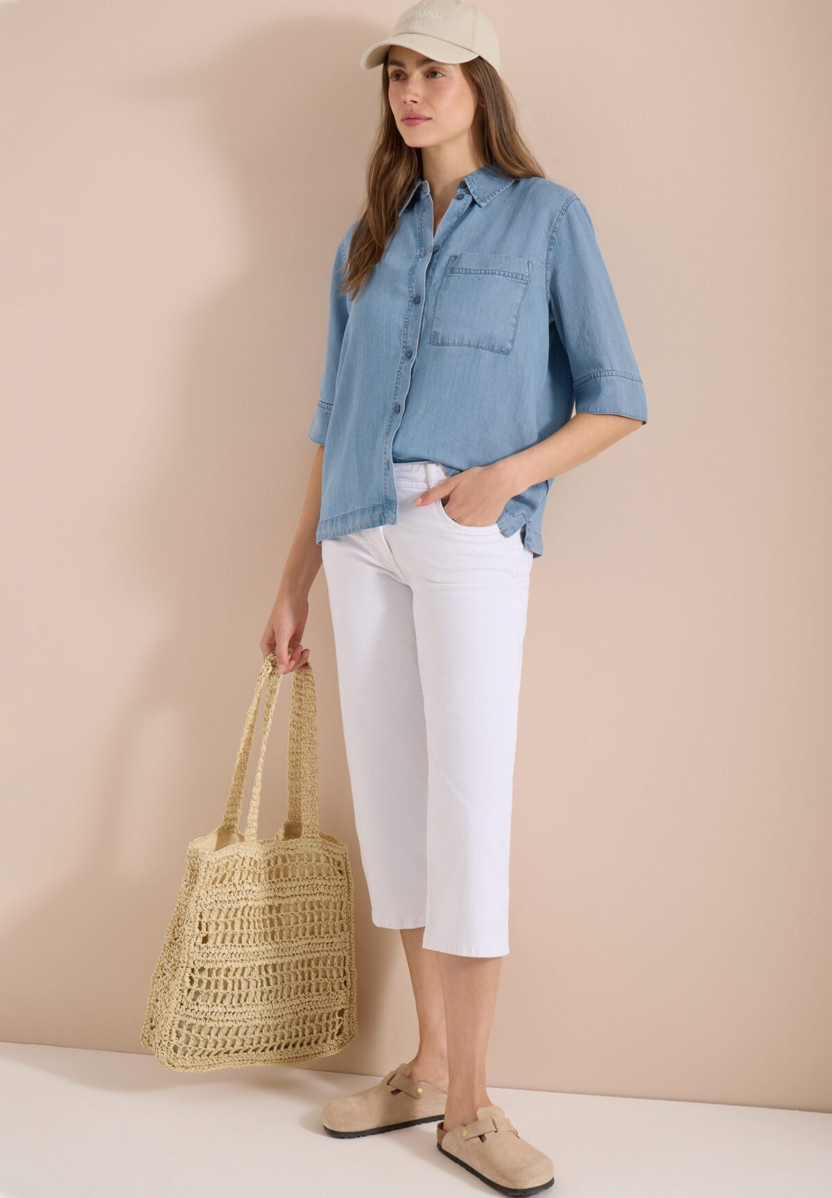 CECIL TOS Denim Look Blouse – Bild 2