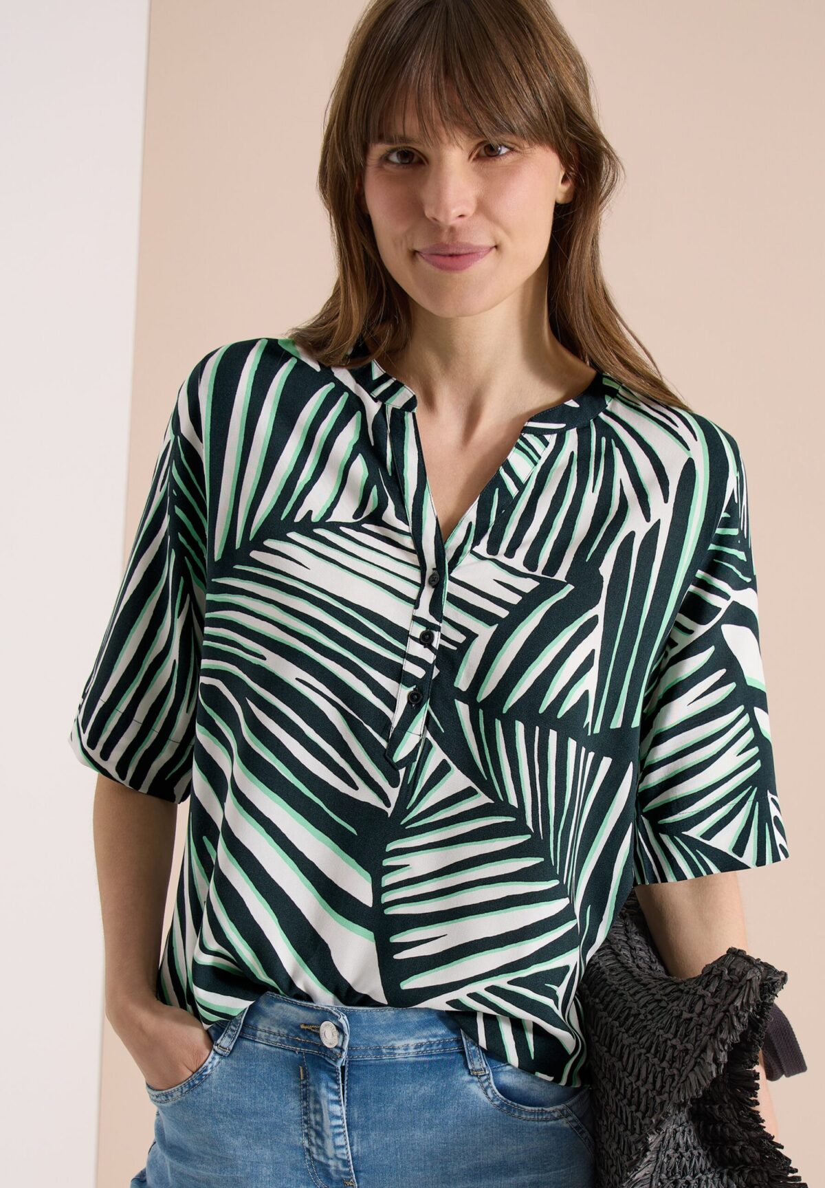 CECIL TOS Printed Splitneck Blouse – Bild 2