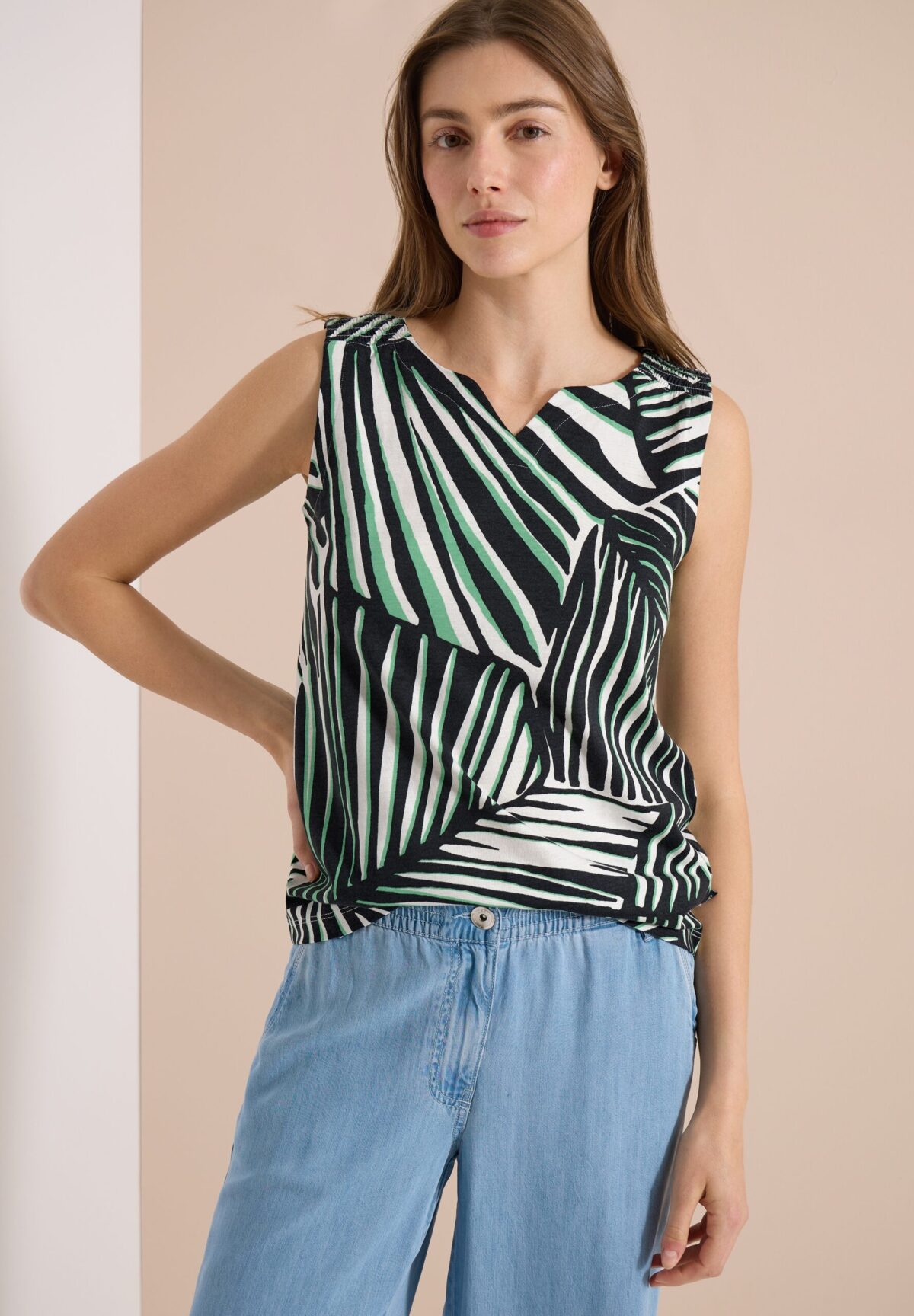 CECIL AOP Smock Top – Bild 2