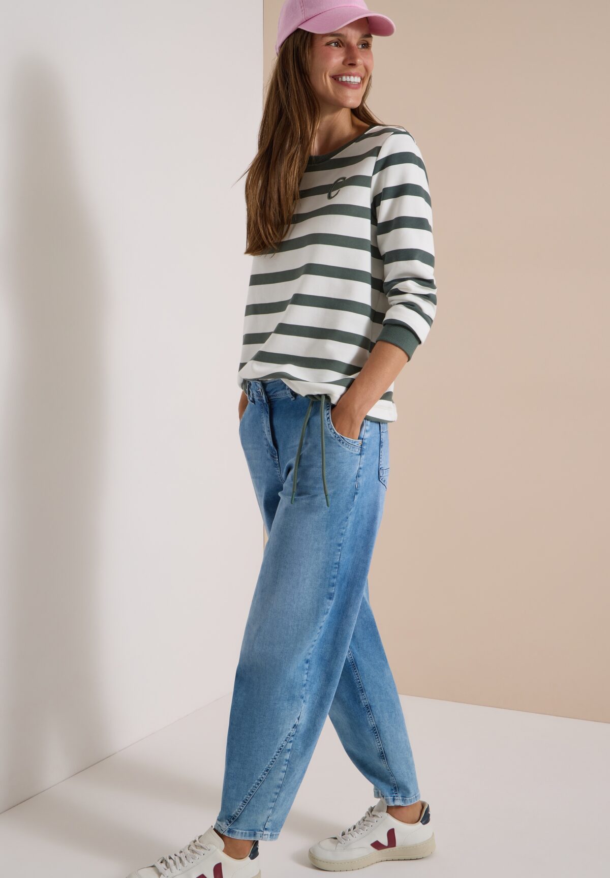 CECIL Striped Sweatshirt w. embroide – Bild 2