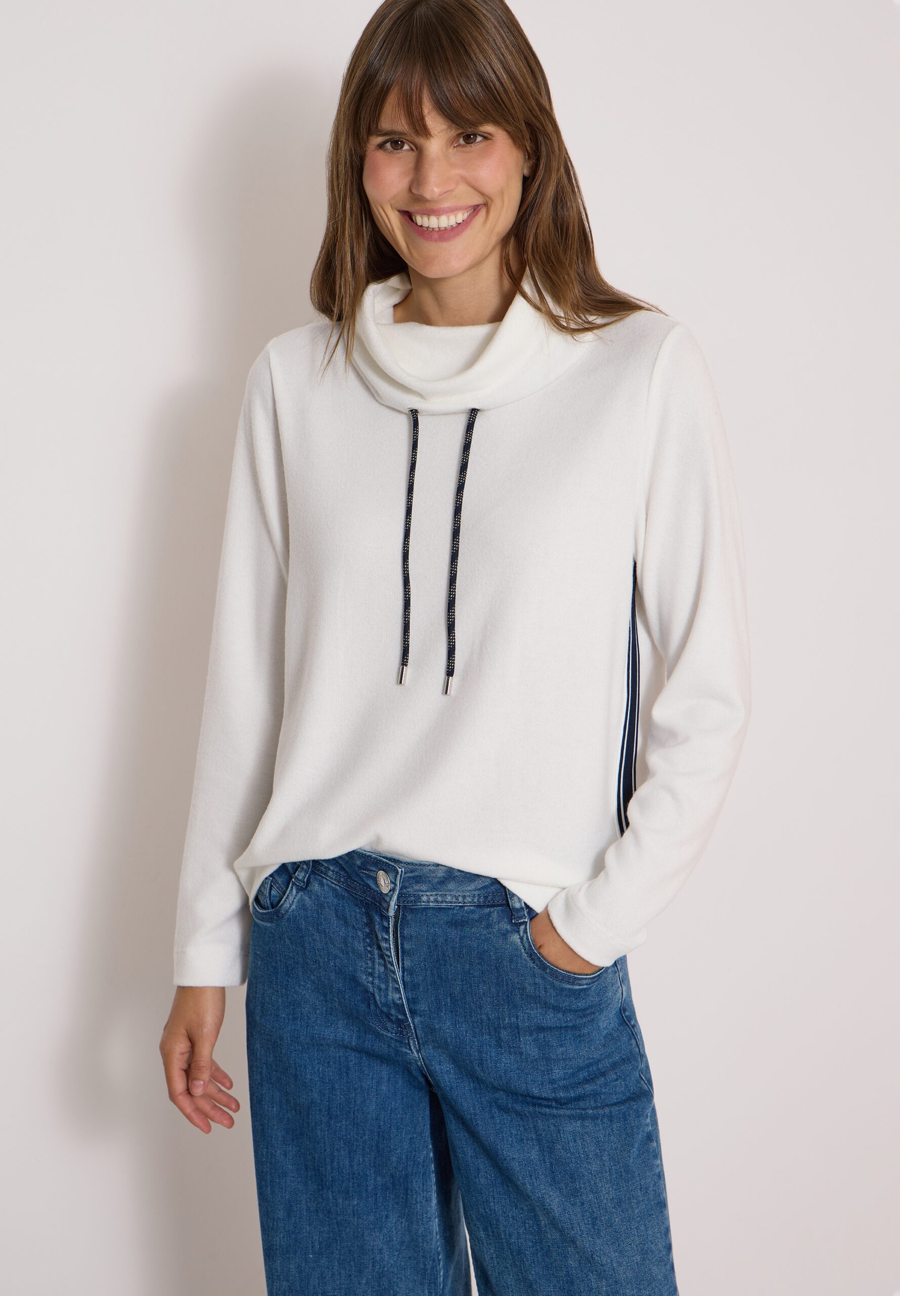 CECIL Cosy Collar Shirt With Tape De – Bild 1
