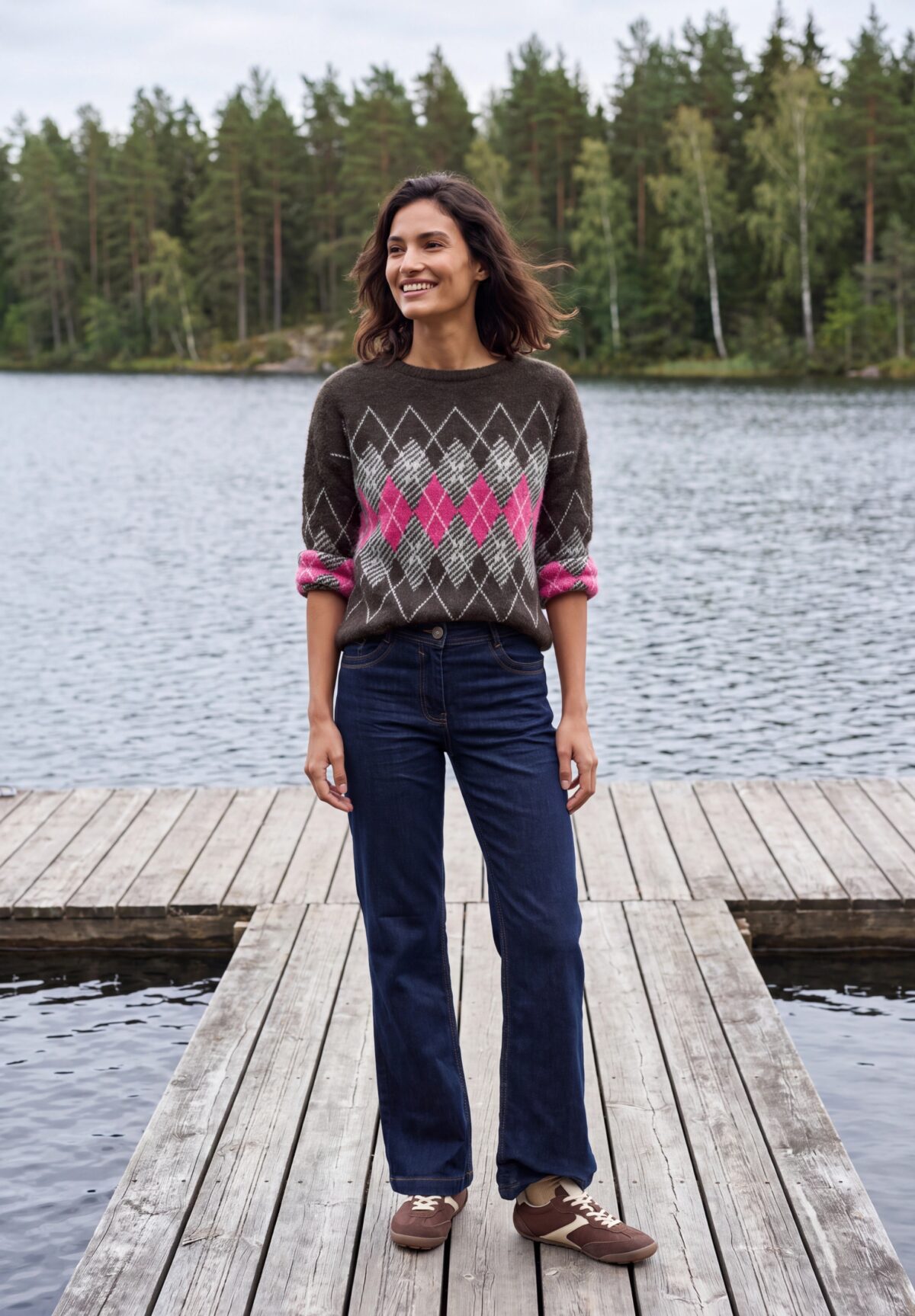 CECIL TOS Feather yarn AOP sweaterTO – Bild 2