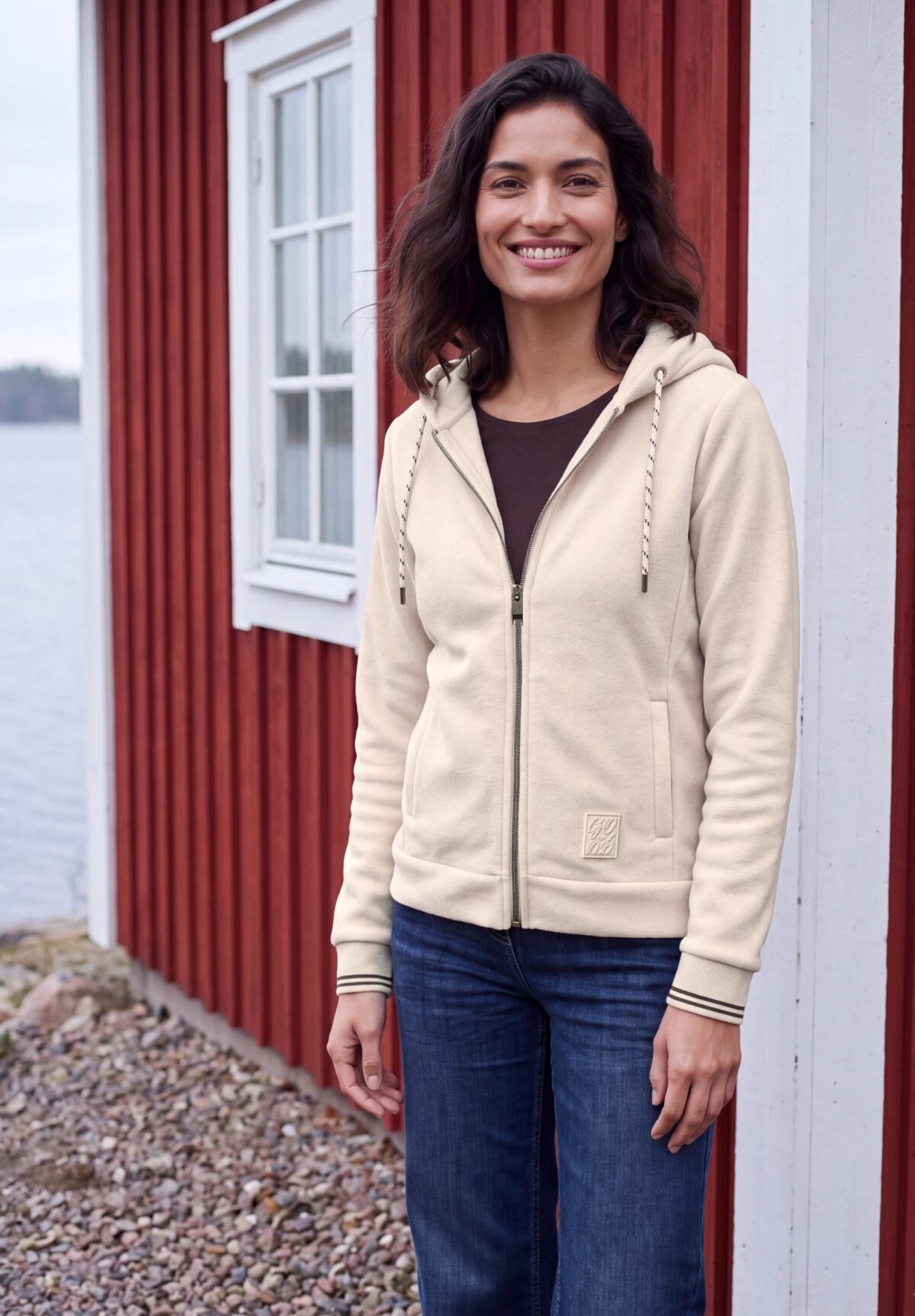 CECIL TOS Fleece Hoody Jacket – Bild 1